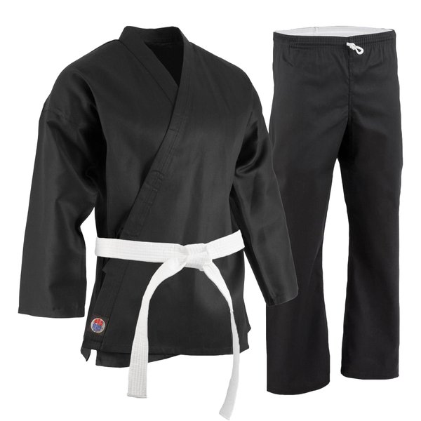 ProForce 6oz Student Karate Gi / Uniform - Black - Size 4