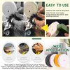 Keadic 8 Pcs 4 Inches Buffing Polishing Wheel Kit 3 pcs Polish Compound, Soft/Fine/Medium/Coarse/Rough Buffer Wheels with 1/2" Arbor Hole Arbor Hole for Bench Grinder