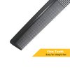 Avenoir Carbon Fiber Cutting Comb - Professional 8.3" Anti-Static Heat Resistant Fine and Wide Tooth Comb for All Hair Types, 2 Pack