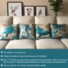 ULOVE LOVE YOURSELF Mediterranean Style Throw Pillow Case Sea Theme Decorative Square Cotton Linen Coastal Cushion Cover for 18 X 18 Inch Pillow Inserts, 4Pack Nautical Pillow Covers