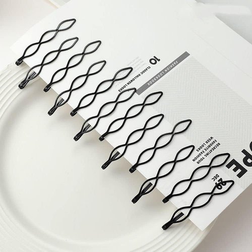 12Pcs Black Vintage Hair Pins Mini Black Bobby Pins Fashion BB Clip Invisible Bangs Clip Small Bobby Pins for Women and Girls Decorative Wedding Dainty Accessories Headwear Hair Pins