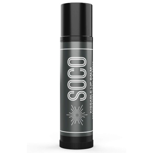 SOCO Botanicals Organic Lip Balm - Natural Moisturizer Treatment Repair for Dry & Chapped Lips for Men, Women, Gifts with Shea Butter, Beeswax, Stevia, Coconut Oil, Vitamin E & Pure Essential Oils