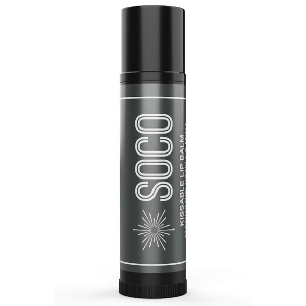 SOCO Botanicals Organic Lip Balm - Natural Moisturizer Treatment Repair for Dry & Chapped Lips for Men, Women, Gifts with Shea Butter, Beeswax, Stevia, Coconut Oil, Vitamin E & Pure Essential Oils