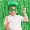 5 Pack Green Fringe Backdrop 3.2ft x 8.2ft Foil Curtain Tinsel Foil Fringe Curtains Backdrop Tinsel Backdrop Streamers for Birthday Curtain Party Decoration Wedding Christmas Decoration (Green)