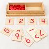Hidoggy Montessori Cards and Counters Math Games Early Education Learning Numbers Counting Toy