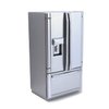 Miniature Dollhouse Fridge 1:12 Furniture Decoration Accessories Mini Refrigerator Kitchen Living Room Scene Model Ornaments (Silver)