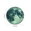 Glow in The Dark Moon Wall Decals 30cm Luminous Art Sticker at Night, Removable Adhesive Wall Decal for Kids Boy and Girl Bedroom