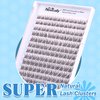 Lash Clusters Kit Natural DIY Eyelash Extension Kit Wispy Individual Lashes Extension CC Curl 9-11MM Lash Bond and Seal Tweezers for Beginner by Newcally