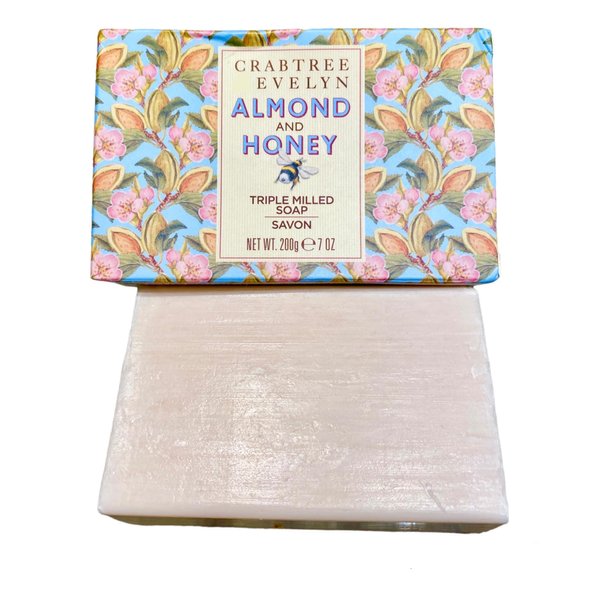 Crabtree & Evelyn Almond & Honey Triple Milled Soap Bar 7 oz