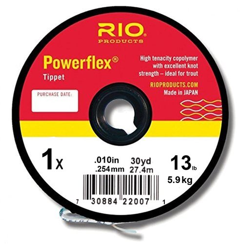 Rio Fly Fishing Tippet PowerfleX-.017 Tippet 25yd 30Lb Fishing Tackle, Clear