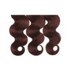 22 22 22 Inch Lukcttr Color 33 Bundles Copper Brown Body Wave Human Hair Bundles Brazilian Reddish Brown Bundles Human Hair Color #33 Body Wave Bundles Hair Weave