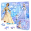 Puzzles for Kids Ages 4-8,Kids Puzzles in a Metal Box,Winter Princess Puzzles,Children Boys Girls Learning Educational Puzzles Packed in Tin Box,100 Pieces