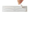 Generic Eyebrow airbrush sticker stencil disposable 6 pairs eyebrow tint stickers, White transparent