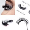 Laflare 3D False Eyelashes Russian volume Strip Lashes | Fluffy, Wispy, Lightweight | Faux Mink Eyelashes Extension C Curl Wispy Handmade Soft Reusable 3 Packs Value Combo. (FCC05X3C)