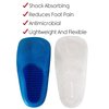 Envelop Gel Insoles for Men and Women - Shoe Heel Orthotics for Running, Hiking - Heel Cup Cushion Half Inserts - Reduce Foot Pain from Plantar Fasciitis, Spurs, Achilles and Arch Issues