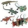 SCAHOW 12PCS Fake Lizard Toys Realistic Rubber Reptile Animal Figures Plastic Wilde Life Creatures Lizard Figurines for Kids, Halloween Party Favor Prank Props Scary Toy