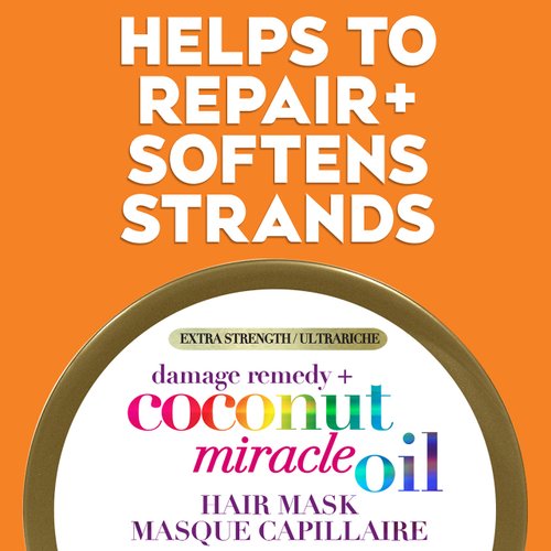 OGX Coconut Miracle Oil Hair Mask for Damaged Hair, Extra Strength, 168 g