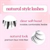 Anime Lashes Korean Japanese Look Like Asian Natural Look False Eyelashes Manga Lashes Mink Wispy Fluffy Spiky 3D Volume Eyelashes Pack Cosplay Fake Eyelashes Individual Cluster 5 Pairs LK02 by dxg