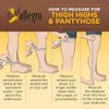 Allegro 20-30 mmHg Surgical 203/206 Medical Compression Hose - Women's Compression Pantyhose with for Post-Surgery Support