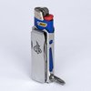 LighterBro Pro Lighter Sleeve - Multi-tool - 420 Stainless Steel - Easily Fits Your Favorite Lighters - Includes Mini Pocket Knife, Ruler, Scissors, Screwdriver, Poker, Key Ring & More (Silver)