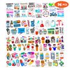 96PCS Funny Future Pharmacist Pharmacy Stickers Temporary Tattoos Happy Birthday Party Decorations Supplies Favors Decor Doctor Nurse Tattoo Gifts For Graduation Kids Adults Boys Girls Prizes Carnival