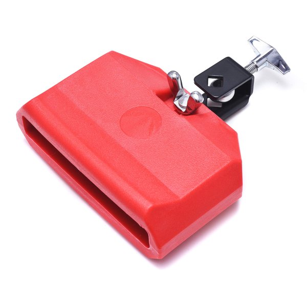 Jam Block, Plastic Musical Percussion Block, Latin Drum Instrument, Red