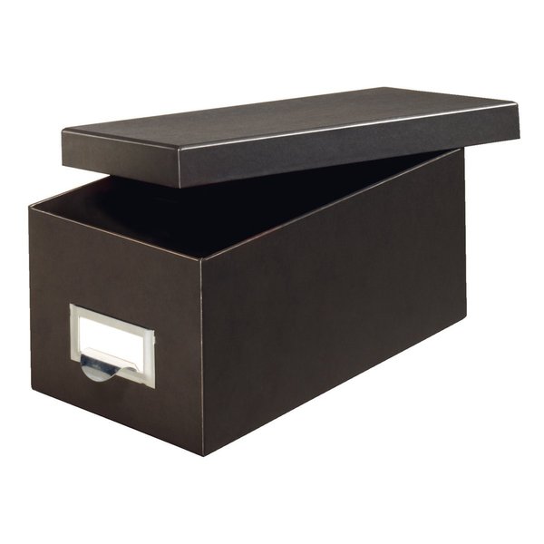 Globe-Weis/Pendaflex Fiberboard Index Card Storage Box, 3 x 5 Inches, Solid Black (3X5BLA)