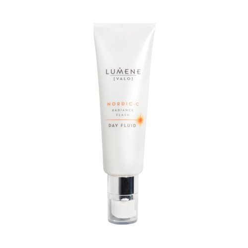 Lumene Nordic C Radiance Flash Day Fluid - Radiance Boosting Vitamin C Moisturizer for Face - Lightweight Hydrating Moisturizer + Face Primer for Makeup - Vegan Skincare (50mL)