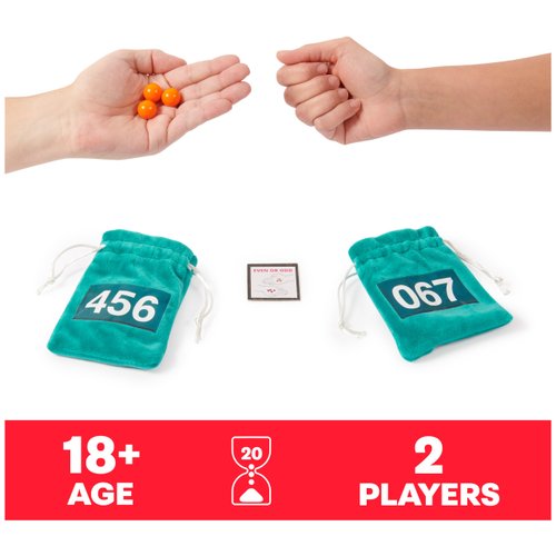Spin Master Games, Netflix Squid Game Marbles 2-Player Game, Friendsgiving Games, Fun Games, Party Games, Christmas Gifts for Teens, for Ages 18+