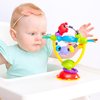 Playgro Baby High Chair Spinning Toy with Rattle and Suction Cup - Fun Developmental Toys for 6+ Months - Teething Relief and Sensory Exploration - Ideal for High Chairs and Teething Relief