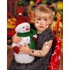 20 Sheets Funny Snowman Temporary Tattoos Stickers,216 Pieces Christmas Winter Snowman Themed Tattoos Stickers Party Decoration Supplies Party favors for Kids Adults