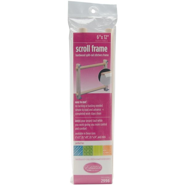 Edmunds Frank A Split Rail Scroll Frame 6"X12", Beige