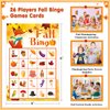 WhatSign Fall Bingo Game Cards for Kids 26 Players Fall Festival Party Games for Kids Adults,Autumn Bingo Cards Thanksgiving Party Favors Supplies School Classroom Family Activities