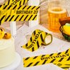Kasyat 2 Rolls 132 Feet Construction Party Tape Construction Themed Party Tape Party Caution Tape for Construction Birthday Party Supplies Construction Decorations (Classic Style)