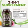 GANNON MED Chelated Zinc 50mg Immune Garden Vitamin C 800mg Zinc Supplements Echinacea 600mg per Tablet - Immunity + Skin + Reproductive Health Minerals - Zinc Chelate Immune Booster for Kids & Adults
