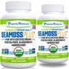Power By Naturals Sea Moss Plus - USDA Certified Organic Wildcrafted Irish Seamoss, Bladderwrack & Burdock Root, Supplement for Immunity, 60Ct, 2 Pack