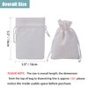 Bezall 20Pcs Burlap Bags with Drawstring, 3.9 x 5.5 inch White Small Linen Gift Bags Jewelry Pouches Sacks for Christmas, Wedding Favors, Party, DIY Craft