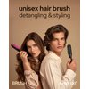 Aséptiqo Brush - Premium Detangling Hair Brush, Compact & Easy to Clean Multi Purpose HairBrush for Women, Men, Kids - Ideal for Straight to Wavy Hair, Wet or Dry, Heat Resistant Hair Brush