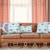 BaoNews Coastal Navy Blue Pillow Covers, Coastal Starfish Repeat Pattern Navy Turquoise Square 20 x 20 Inches Decorative Throw Pillow Covers Cotton Cushion for Sofa Bedroom Car, Blue 06, Set of 2