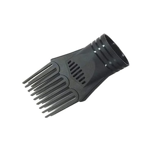 1Pc Black Universal Hair Dryer Comb,Blow Comb Attachment Hair Styling for Straightening Detangling,Nozzle Plastic Hairdressing Salon Hair Dryer,Curly,Natural Hair Combs,Styling Tools and Appliances