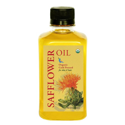 DAANA Safflower Oil for Skin: Certified USDA Organic, Extra Virgin, Cold Pressed (12 Fl Oz)