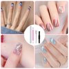 4Pcs Cat Eye Magnet for Nails, Nail Magnets Cat eye Magnet for Nails Art, Double-Head Nail Magnetic Cat Eye Gel Nail Polish Magnet Wand Strong Suction Board Nail Manicure Tool Set for Salon DIY Home
