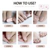 550Pcs Fake Toenail Tips Acrylic Full Cover False Toe Nail Tips for DIY Nail Art (Clear)
