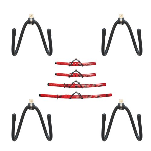 YYST Sword Display Rack Sword Wall Mount Sword Wall Rack Sword Holder 4/PK – No Sword