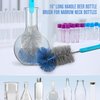 9 Pack Bottle Brush Set, Bottle Brushes for Cleaning, Water Bottle Brush Cleaner, Long Bottle Cleaning Brush, Pipe, Straw Cleaner, Glass Bottle Cleaner Brush, Hydroflask Brush Cleaner | Houseables