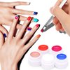 Anself 36 Colors Nail Polish, Paint Kit, Gel Paint with 1 Nail Brush for DIY Nail Art Design