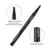 YUANLI Microblading Eyebrow Pen, Waterproof Eye Brow Pencils for Women With 4 Micro-Fork Tip, Liquid Brow Pencil, Smudge-Proof and Waterproof Eyebrow Pencil for Natural Hair-Like - Brow