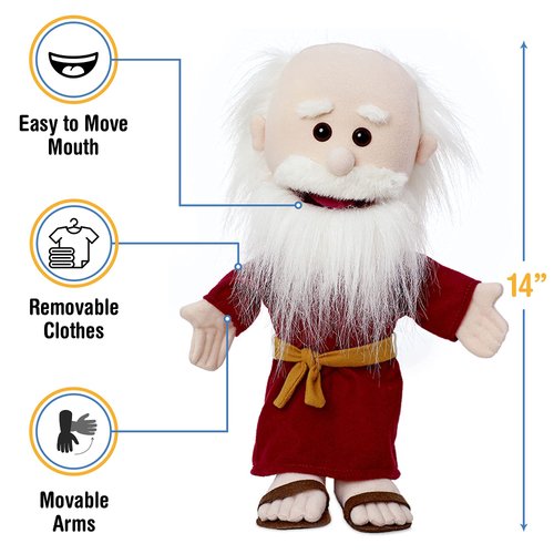 14" Noah, Bible Character, Hand Puppet