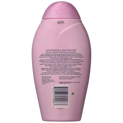 Shower to Shower Body Powder - Original 8 oz. (Pack of 2)