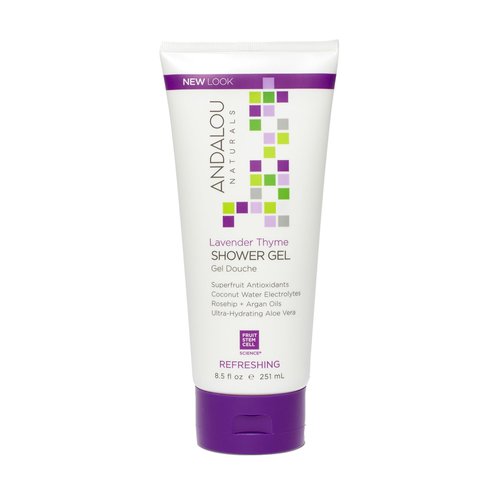 ANDALOU NATURALS Lavender Thyme Refreshing Shower Gel, 8.5 Ounce